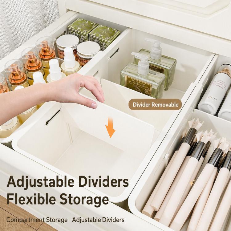 Retractable Drawer Storage Box, 3 in 1 24-29x22x5.5cm, 3 in 1 30-37x22x5.5cm