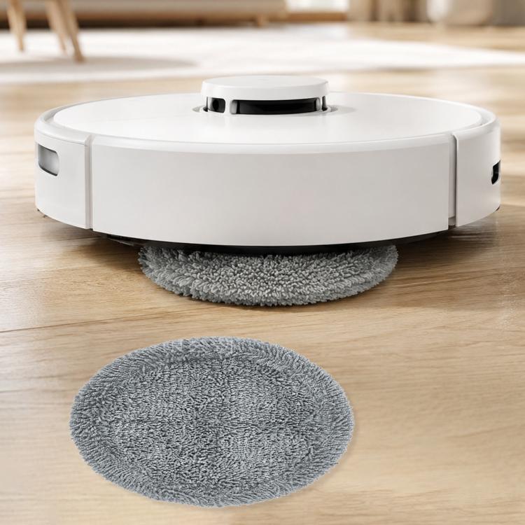 Full-fiber grey mop pad for robot vacuum