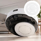 White mop pad holder attachment for robot vacuum