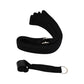 Black adjustable stretching belt strap with metal buckle and door anchor