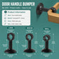 Door handle bumper suction pads with octagon base, showing small, medium, and large sizes