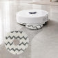 Grey full-fiber mop pad with circular center hole for robot vacuum