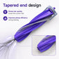 Purple roller brush with tapered end and gray mounting bracket