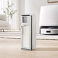 Dust bag holder with pleated filter material for robot vacuum