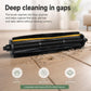 Black bristle roller brush with yellow stripe for deep cleaning in floor grooves