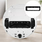 Robot vacuum underside with installed side brushes and central brush compartment