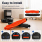Dual main brush replacement set with orange and black roller brushes