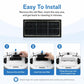 Vacuum filter replacement with black pleated media for easy, quick installation