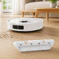 Robot vacuum mop pad attachment with gray cloth pad on the underside