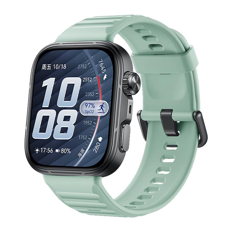 For Huawei Watch Fit 5 / Fit 5 Pro xDfind Sport Silicone Watch Band, Silver Buckle, Black Buckle
