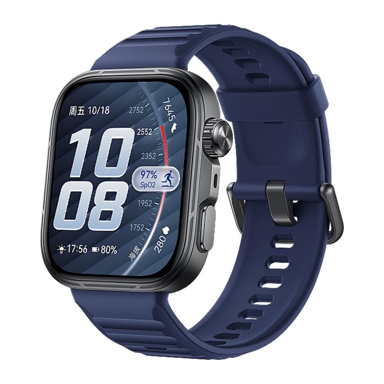 For Huawei Watch Fit 5 / Fit 5 Pro xDfind Sport Silicone Watch Band, Silver Buckle, Black Buckle