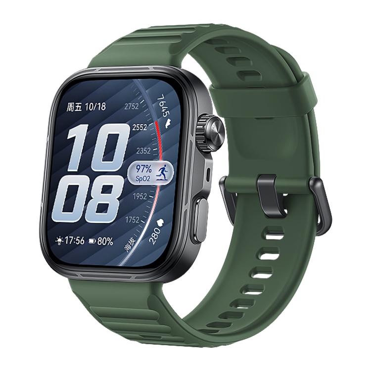 For Huawei Watch Fit 5 / Fit 5 Pro xDfind Sport Silicone Watch Band, Silver Buckle, Black Buckle