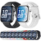 For Huawei Watch Fit 5 / Fit 5 Pro xDfind Sport Silicone Watch Band, Silver Buckle, Black Buckle