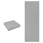 Foldable non-slip yoga mat, light gray, 4mm thick with grid panels.