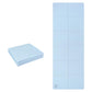 Foldable non-slip yoga mat, light blue, 4mm thick with grid panels.