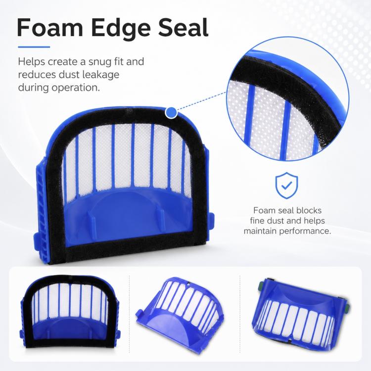 For iRobot 6 Series Robot Vacuum Cleaner Replacement Parts, For iRobot 6 Series Single Filter