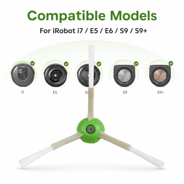 For iRobot Roomba S9 / S9+ / E5 / E6 / i7 Robot Vacuum Cleaner Replacement Parts, For iRobot Roomba S9 / S9+ / E5 / E6 / i7 Triangle Side Brush