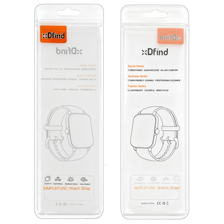 xDfind Glacier Integrated Case TPU Watch Band, For Google Fitbit Air