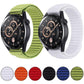 Wave Textured Nylon Hook And Loop Fastener Watch Band, For Garmin 22mm