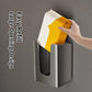 Gun metal wall-mounted magnetic tissue holder with milky white tissue box insert