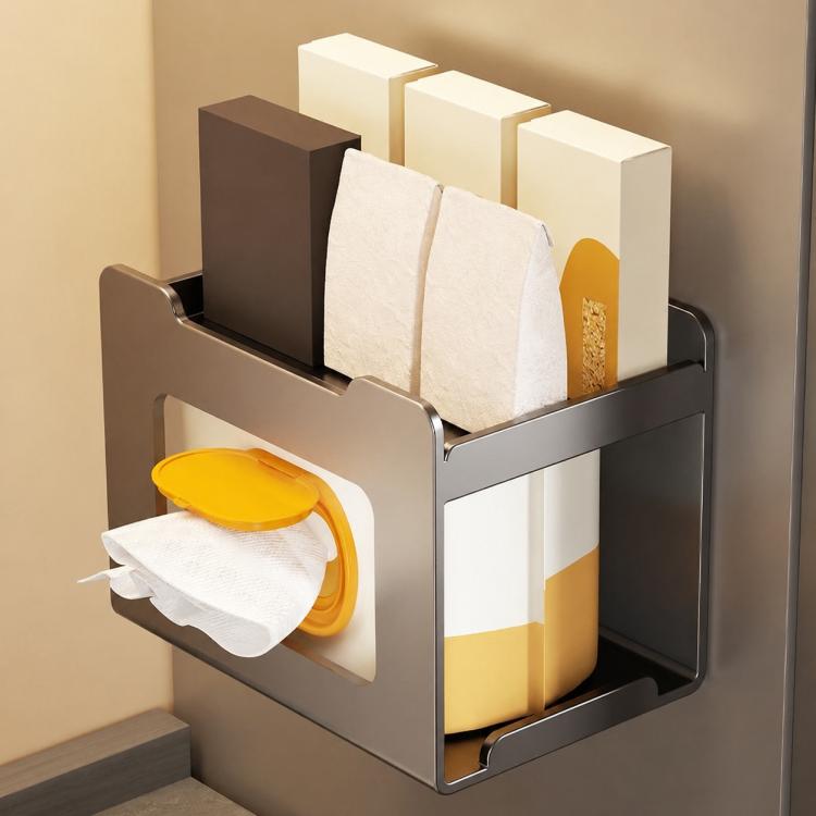 Multifunctional Wall Mounted Magnetic Tissue Storage Holder