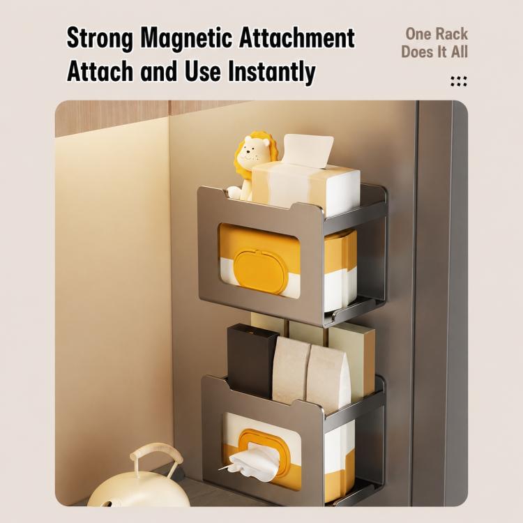 Multifunctional Wall Mounted Magnetic Tissue Storage Holder