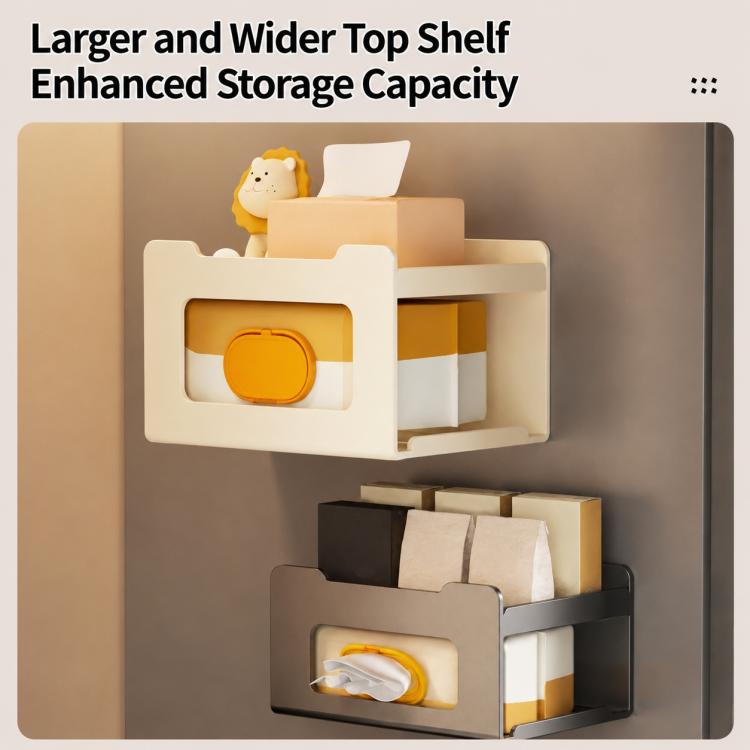 Multifunctional Wall Mounted Magnetic Tissue Storage Holder