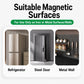 Multifunctional Magnetic Storage Hook Rack Wall Mounted No Drilling Hook Rail, 4 Hooks, 5 Hooks, 6 Hooks
