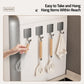 Wall Mounted No Drilling Magnetic Square Metal Hook, Single Pack, 5pcs Pack, 10pcs Pack
