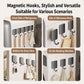 Wall Mounted No Drilling Magnetic Round Metal Hook, Single Pack, 5pcs Pack, 10pcs Pack