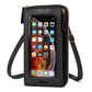 Female Touch Screen Phone Bag Multifunctional Crossbody Zipper Pouch
