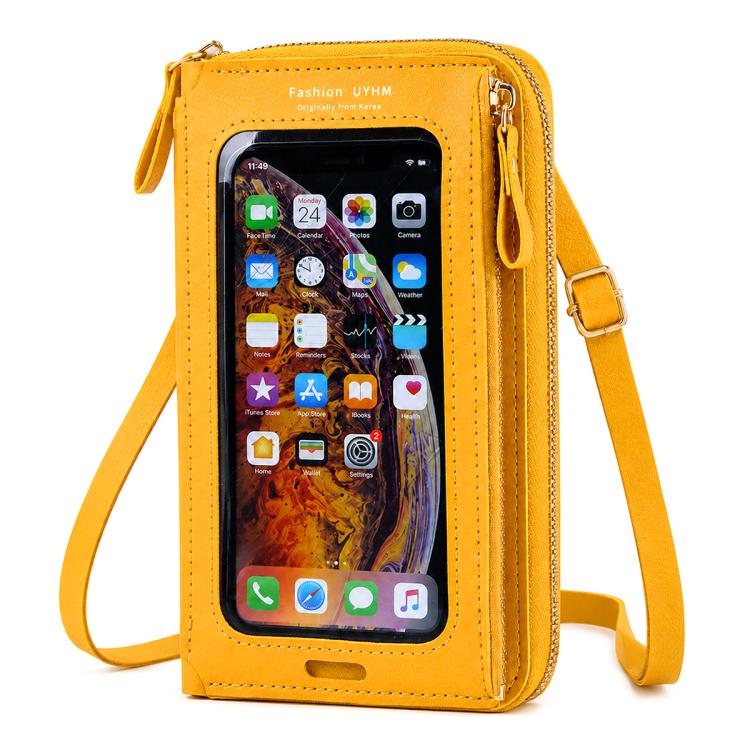 Female Touch Screen Phone Bag Multifunctional Crossbody Zipper Pouch