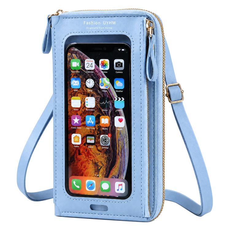 Female Touch Screen Phone Bag Multifunctional Crossbody Zipper Pouch