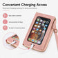 Female Touch Screen Phone Bag Multifunctional Crossbody Zipper Pouch