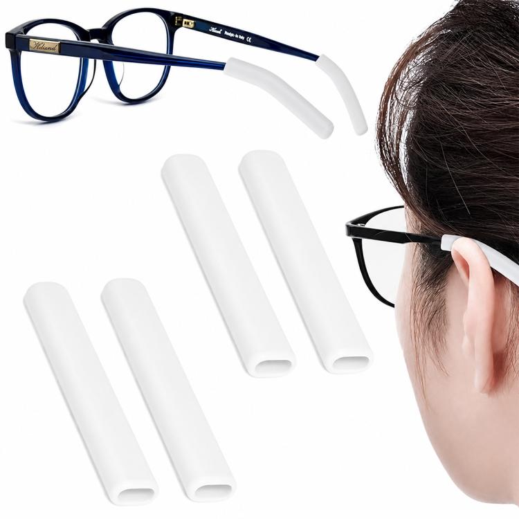 Pair Anti Slip Soft Silicone Eyeglass Ear Pads