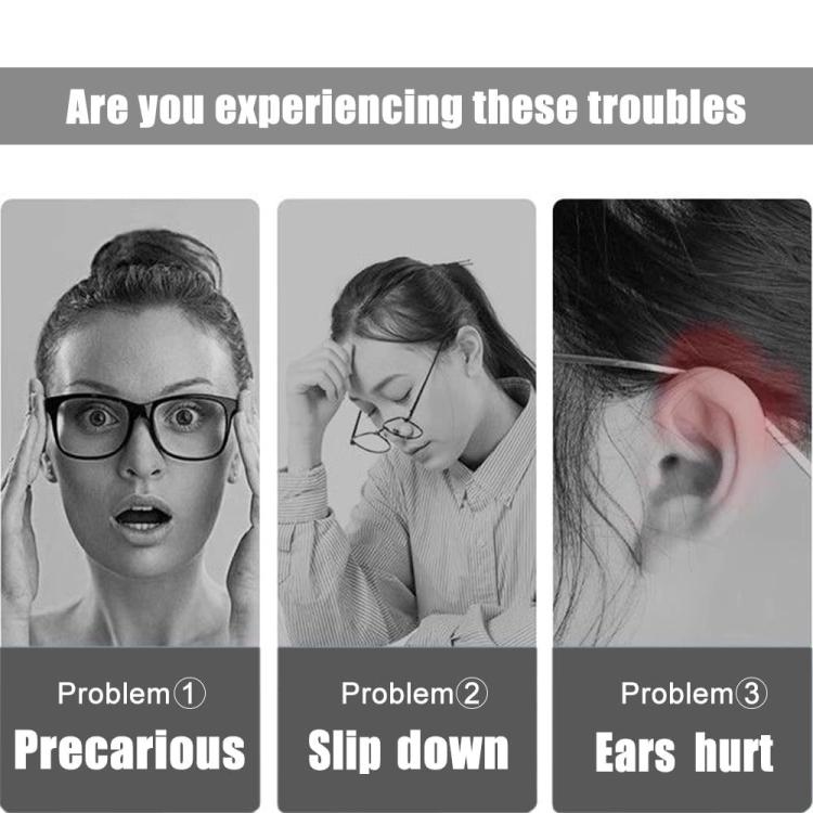 Pair Anti Slip Soft Silicone Eyeglass Ear Pads