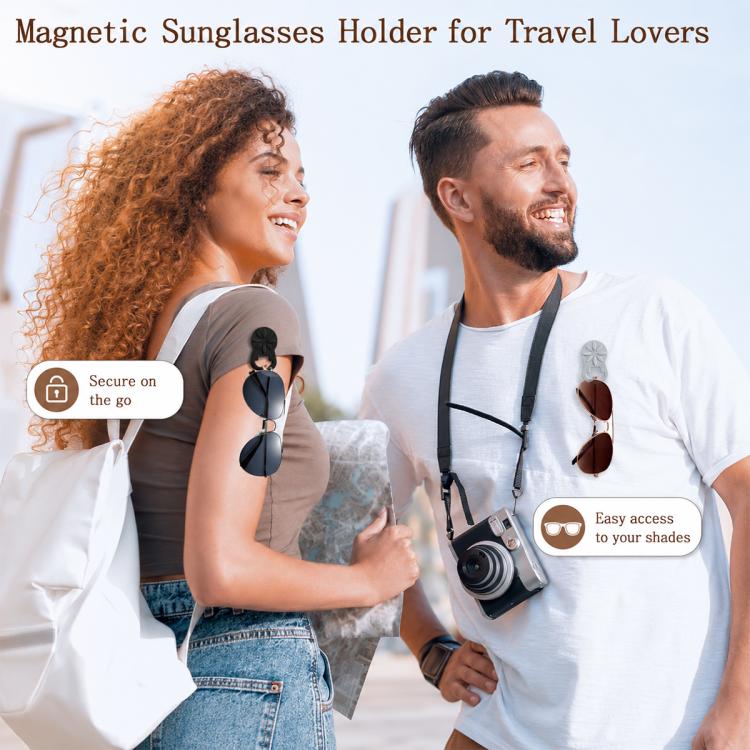 Clothes Silicone Magnetic Glasses Holder