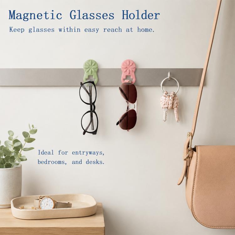 Clothes Silicone Magnetic Glasses Holder