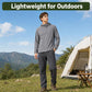 Men's lightweight sun-protection coat, dark gray, full-zip stand collar