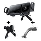 X01 2 In 1 Car Dual Coil 15W Wireless Charger Rotating Navigation Bracket, Bracket + Air Vent Base, Bracket + Dashboard Base, Bracket + Air Vent Base + Dashboard Base
