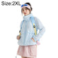 UPF50+ cooling sun protection coat, light blue, zip-front hooded jacket with pockets