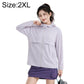 UPF50+ cooling sun protection coat, light lavender, zip-front hooded jacket with pockets