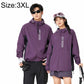 Purple zip-up hooded sun protection coat with drawstring hem and front zipper