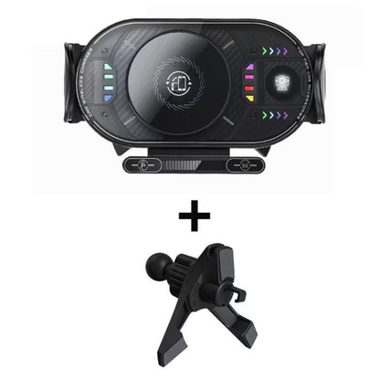 A3 15W Car Electric Wireless Fast Charging Rotating Bracket, A3 Bracket + Air Vent Base, A3 Bracket + Suction cup, A3 Bracket + Dual Base