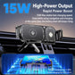 Q7S Car Dual Coil 15W Wireless Charger Rotating Bracket