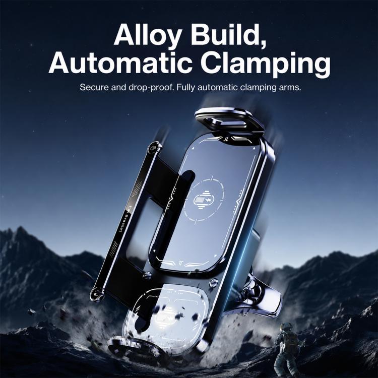 Q7S Car Dual Coil 15W Wireless Charger Rotating Bracket