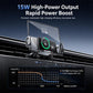Y10 Car Adjustable Coil 15W Wireless Charger Rotating Navigation Bracket, Y10 (Black), Y10 (Silver)