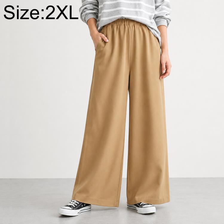 High-Waisted Wide-Leg Women Pants, M, L, XL, 2XL