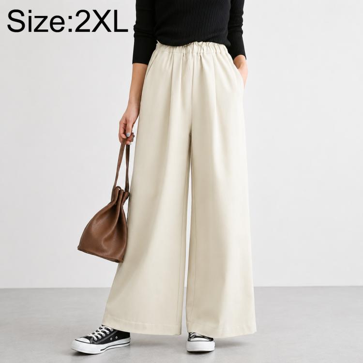 High-Waisted Wide-Leg Women Pants, M, L, XL, 2XL