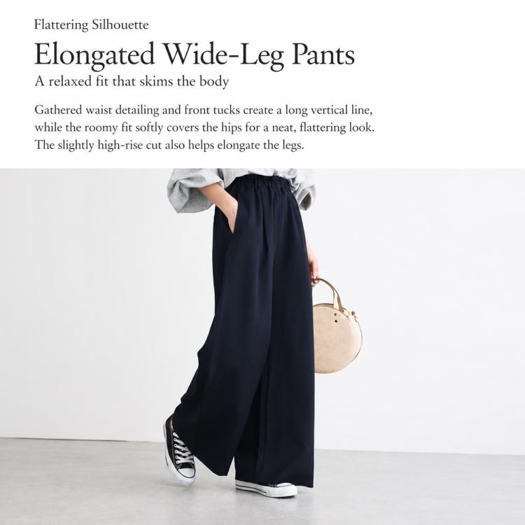 High-Waisted Wide-Leg Women Pants, M, L, XL, 2XL